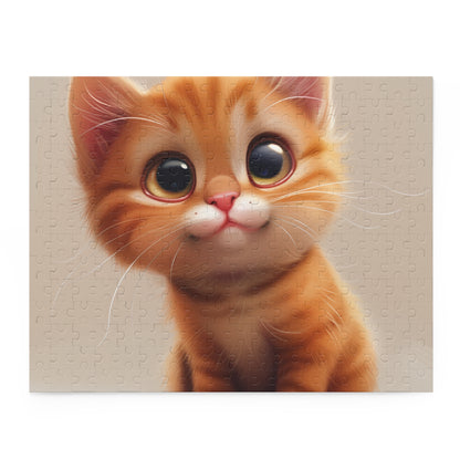 "Charming Cute Cat Cartoon Jigsaw Puzzle - Perfect for Cat Lovers of All Ages"