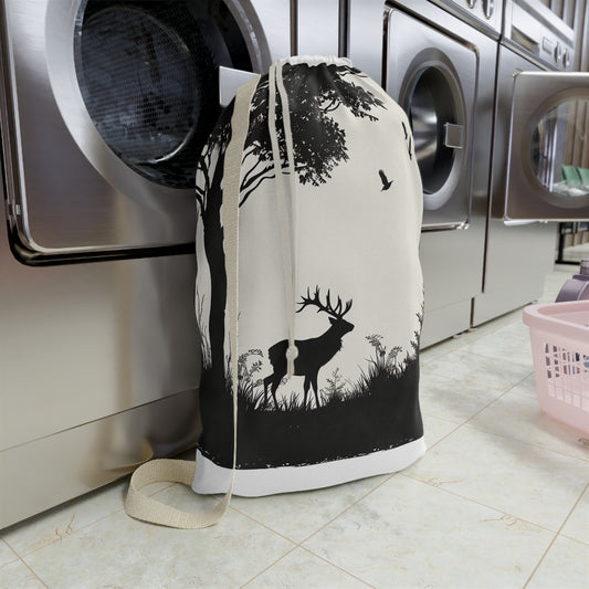 Wildlife Silhouette Laundry Bag | Home Decor | Accessories, All Over Print, AOP, Bags, Laundry, Sublimation | Prints with Passion