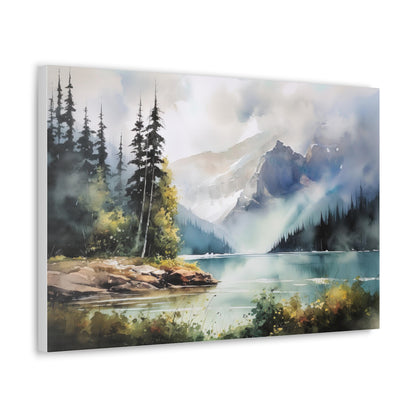 Wilderness Lake Forrest Canvas Print