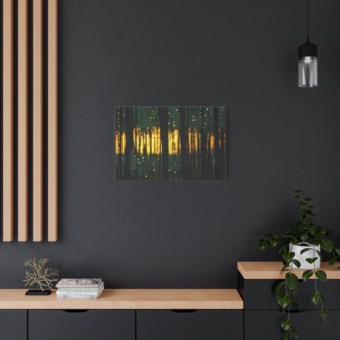 Circuit Board Forest in Sunrise — Canvas Wall Art — Product Detail View 8