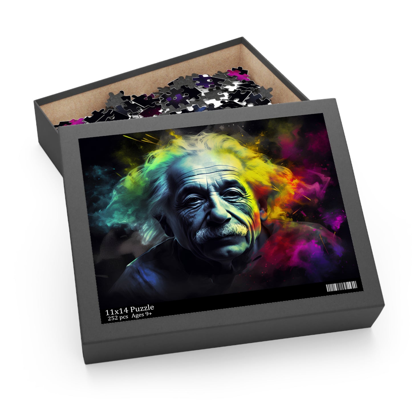 Neon Einstein Jigsaw Puzzle