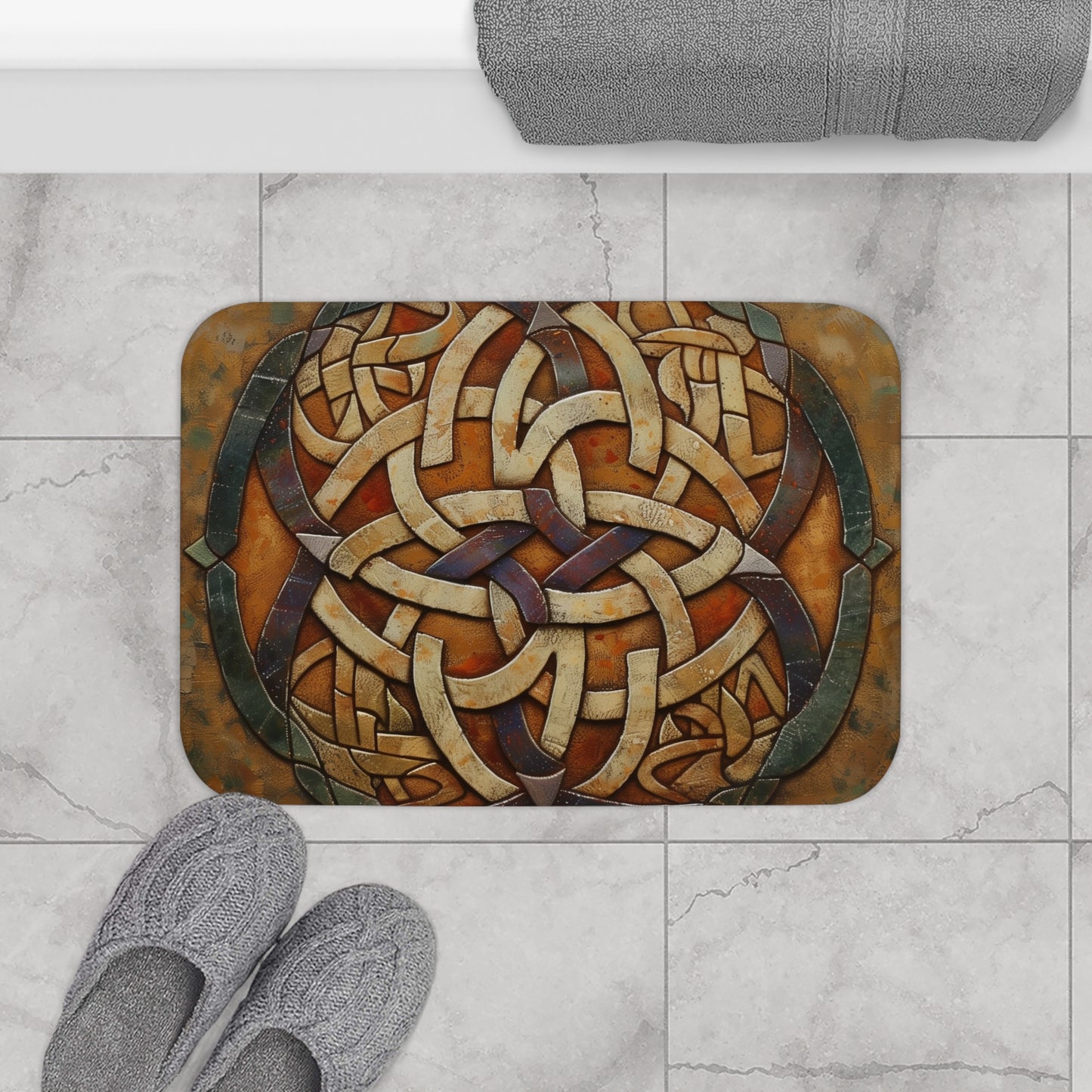 Celtic Weave Bath Mat | Bath Mats | Bath, Bathroom, Home & Living, Indoor, Sublimation | Prints with Passion