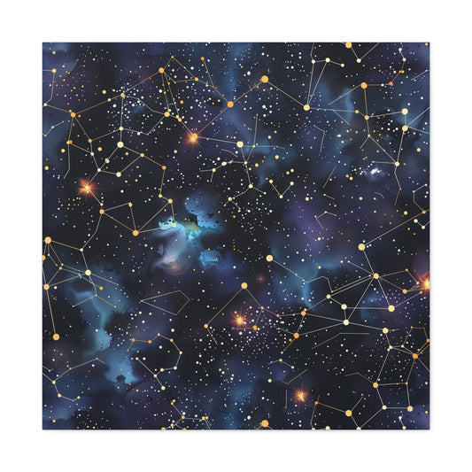 Starry Night Sky Canvas: A Celestial Masterpiece | Canvas | Art & Wall Decor, Canvas, Fall Picks, Hanging Hardware, Home & Living, Indoor, Top Spring Products, Valentine's Day promotion | Prints with Passion