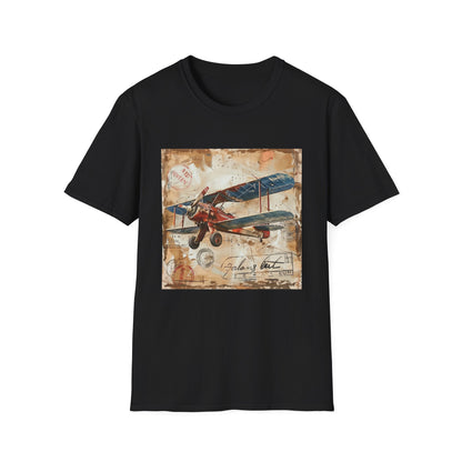 Vintage Skies: A Journey Through Time and Travel | T-Shirt | DTG, Men's Clothing, Regular fit, T-Shirts, Unisex, Women's Clothing | Prints with Passion