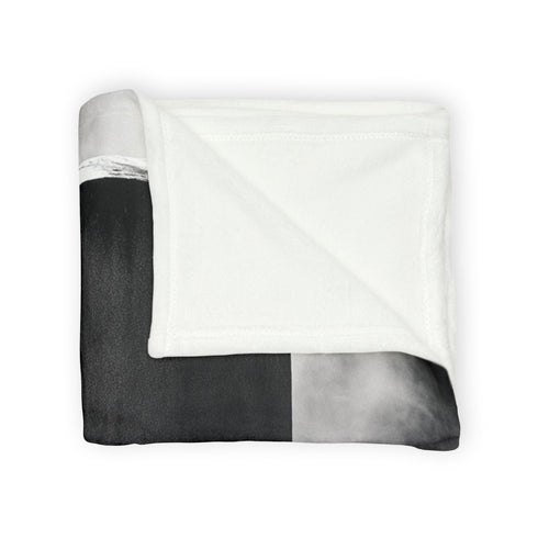 Echoes of Light Around Temple Monolith Plush Fleece Throw Blanket