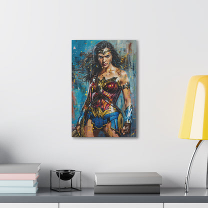 Wonder Woman Canvas Print : Amazonian Power and Grace