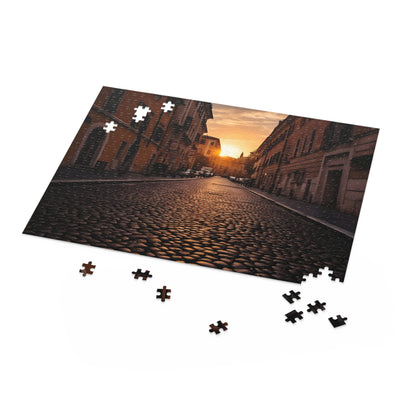 Rome Streets Sunset Jigsaw Puzzle