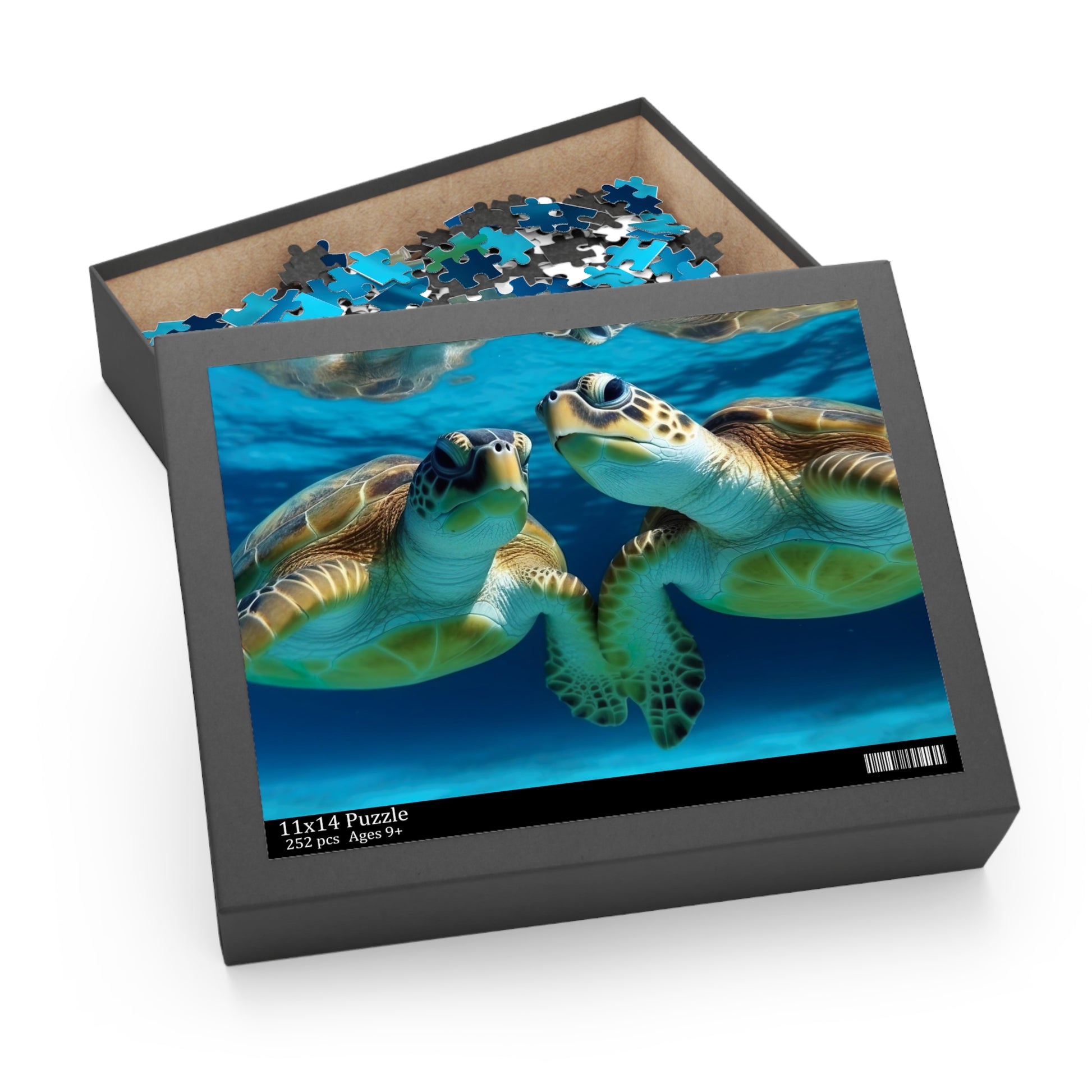 "Explore the underwater world with Turtle Paradise Puzzle - perfect for animal lovers and nature enthusiasts!"