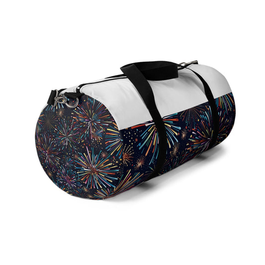 Fireworks Celebration Duffel Bag | Duffle Bags | Accessories, All Over Print, AOP, Assembled in the USA, Assembled in USA, Bags, Duffle, Made in the USA, Made in USA | Prints with Passion