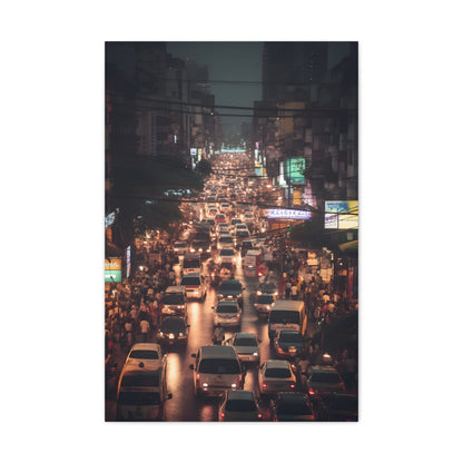 Bangkok Nights: A Cityscape Artwork | Canvas | Art & Wall Decor, Canvas, Fall Picks, Hanging Hardware, Home & Living, Indoor, Top Spring Products, Valentine's Day promotion | Prints with Passion