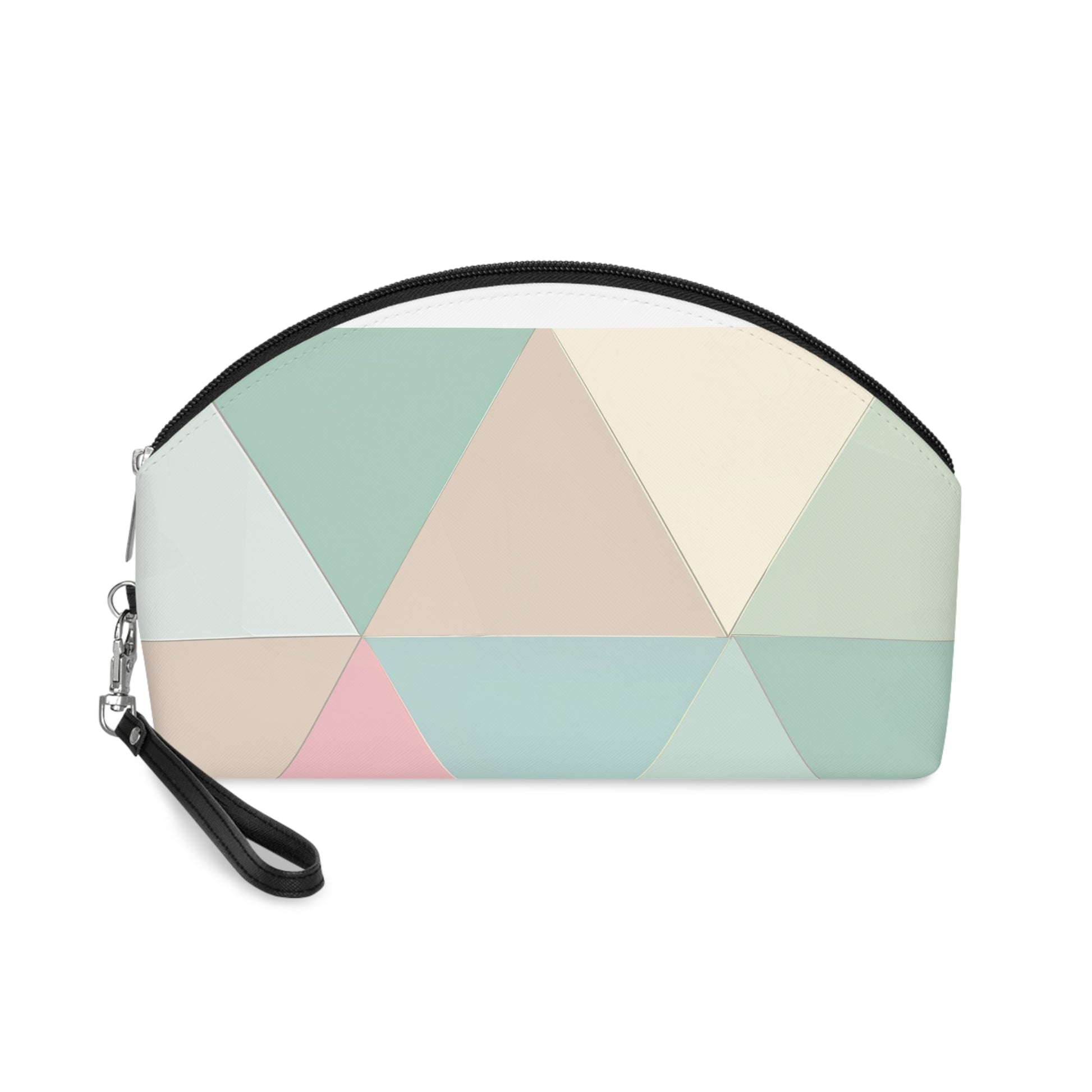 Chic Pastel Geometrics Makeup Bag | Makeup Bag | Accessories, All Over Print, AOP, Cosmetics, Pouches, Sublimation, Travel Accessories, With zipper | Prints with Passion