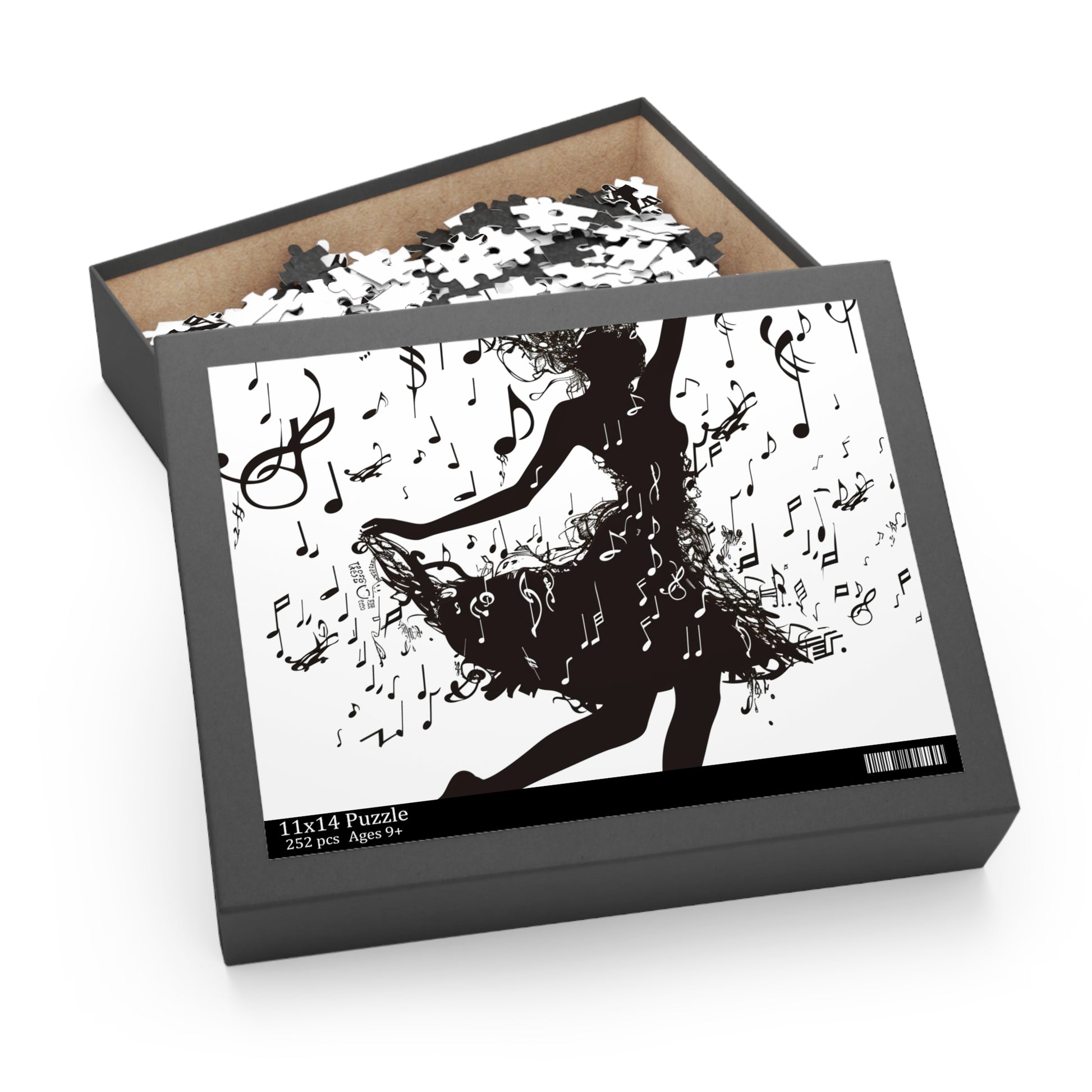 Captivating Dancer's Musical Notes Jigsaw Puzzle for Dance and Music Lovers