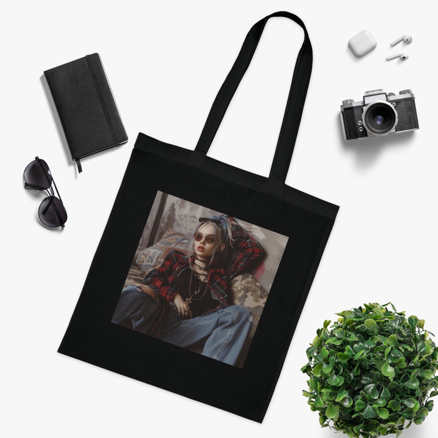 Grunge Revival Tote Bag