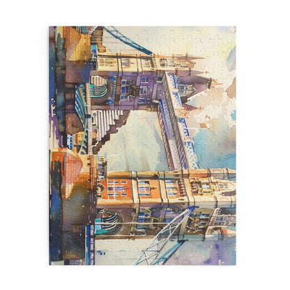 London Watercolor Tower Bridge Puzzle