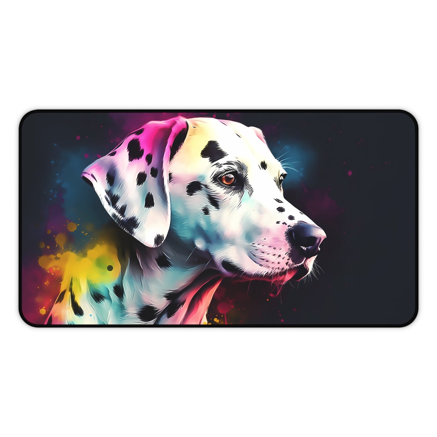 "Dalmatian Dream Desk Mat - Adorable and durable workspace accessory with charming design"