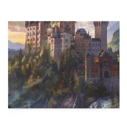 "Magical Majestic Fantasy Castle Jigsaw Puzzle with Enchanting Landscapes and Creatures - 500 Pieces"