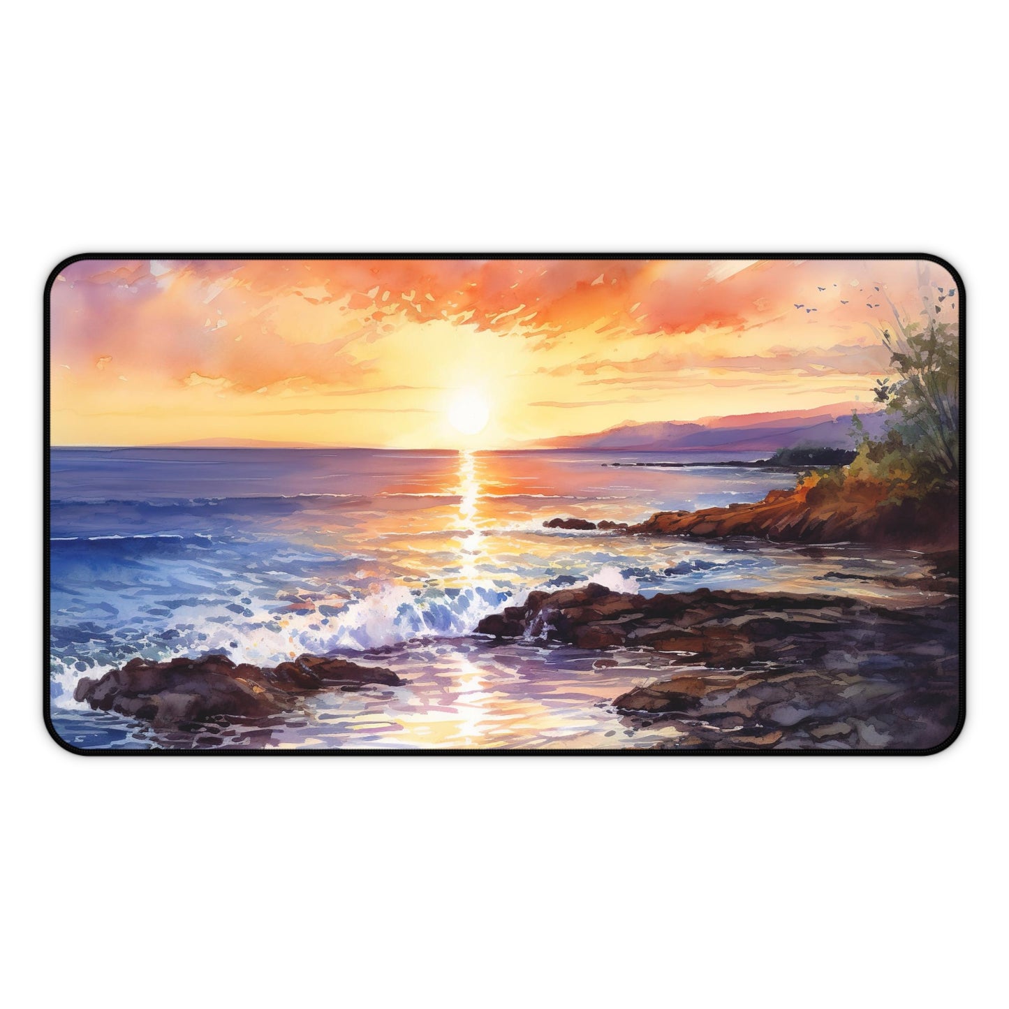 Ocean Sunrise Desk Mat - Bring the beach to your workspace with this tranquil desk accessory, stay inspired all day.