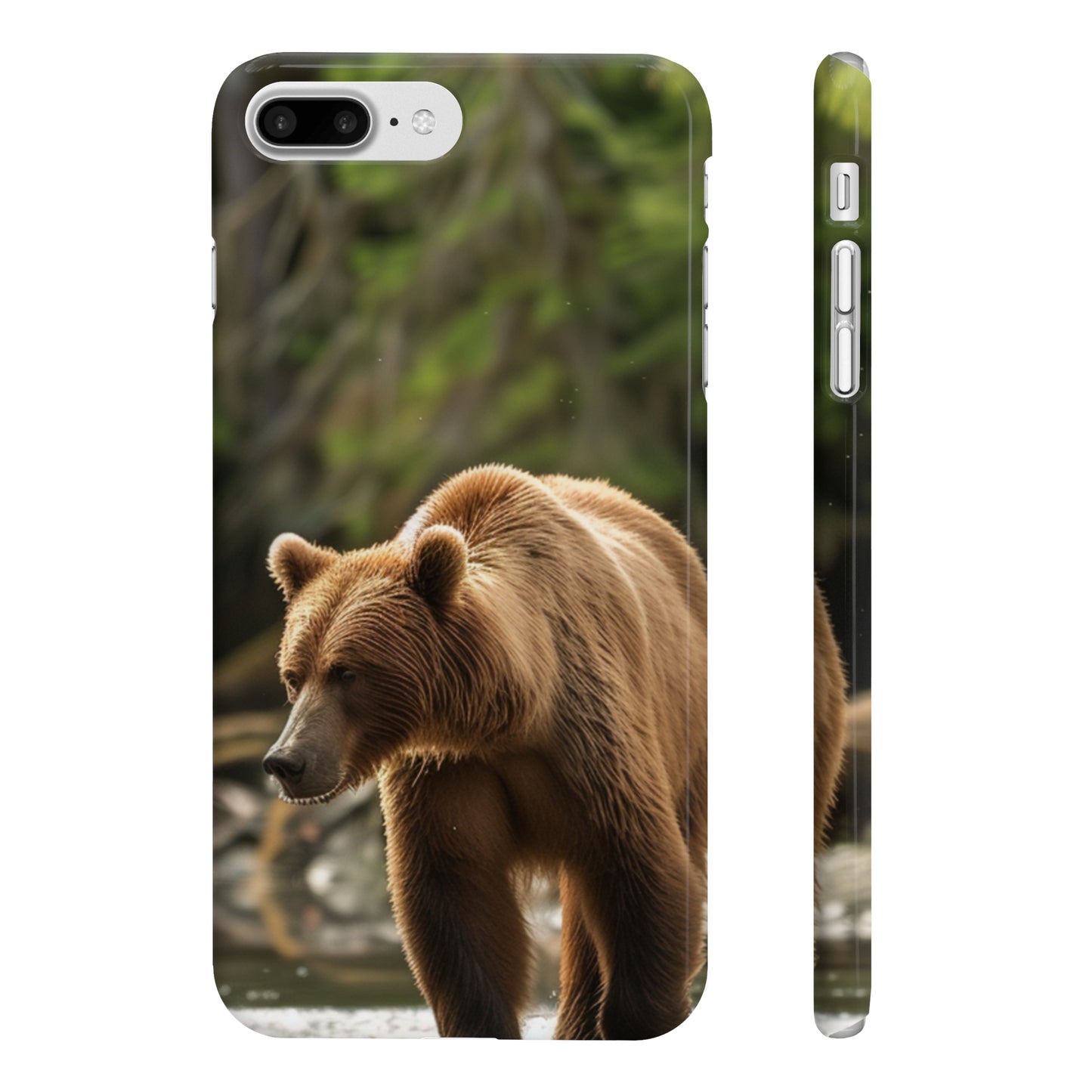 "Alaskan Wilderness Brown Bear Phone Case - High-Quality Material, Versatile and Stylish, Perfect for All Seasons, Makes a Great Gift - Shop Now at BenCPrints"