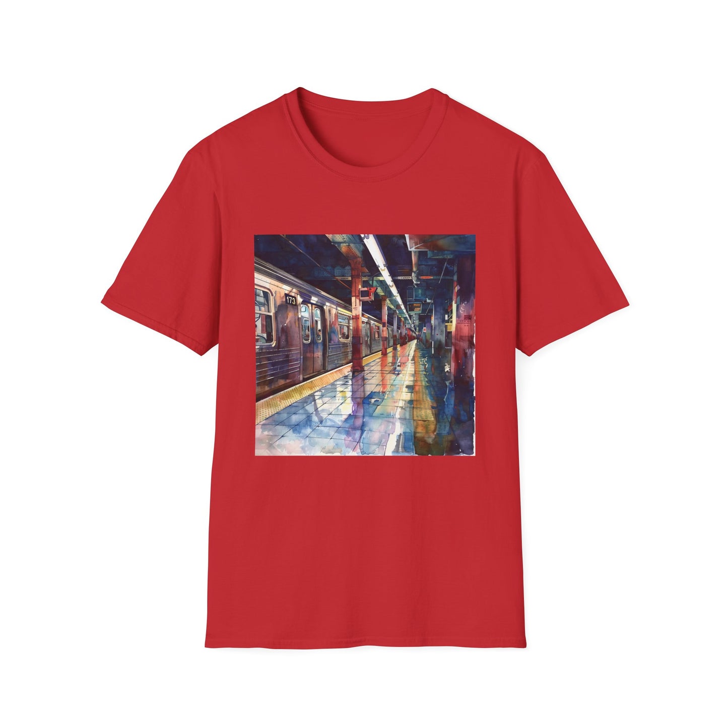 ## The City That Never Sleeps in Watercolor: The New York Subway T-shirt