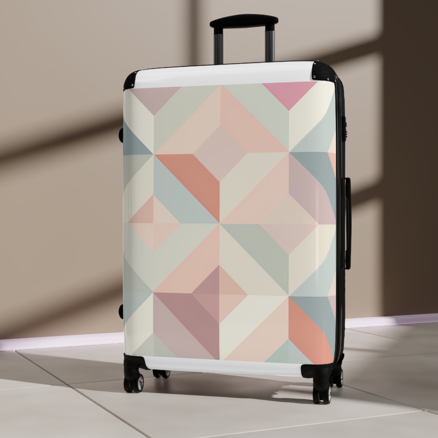 Pastel Geometric Adventure Suitcase