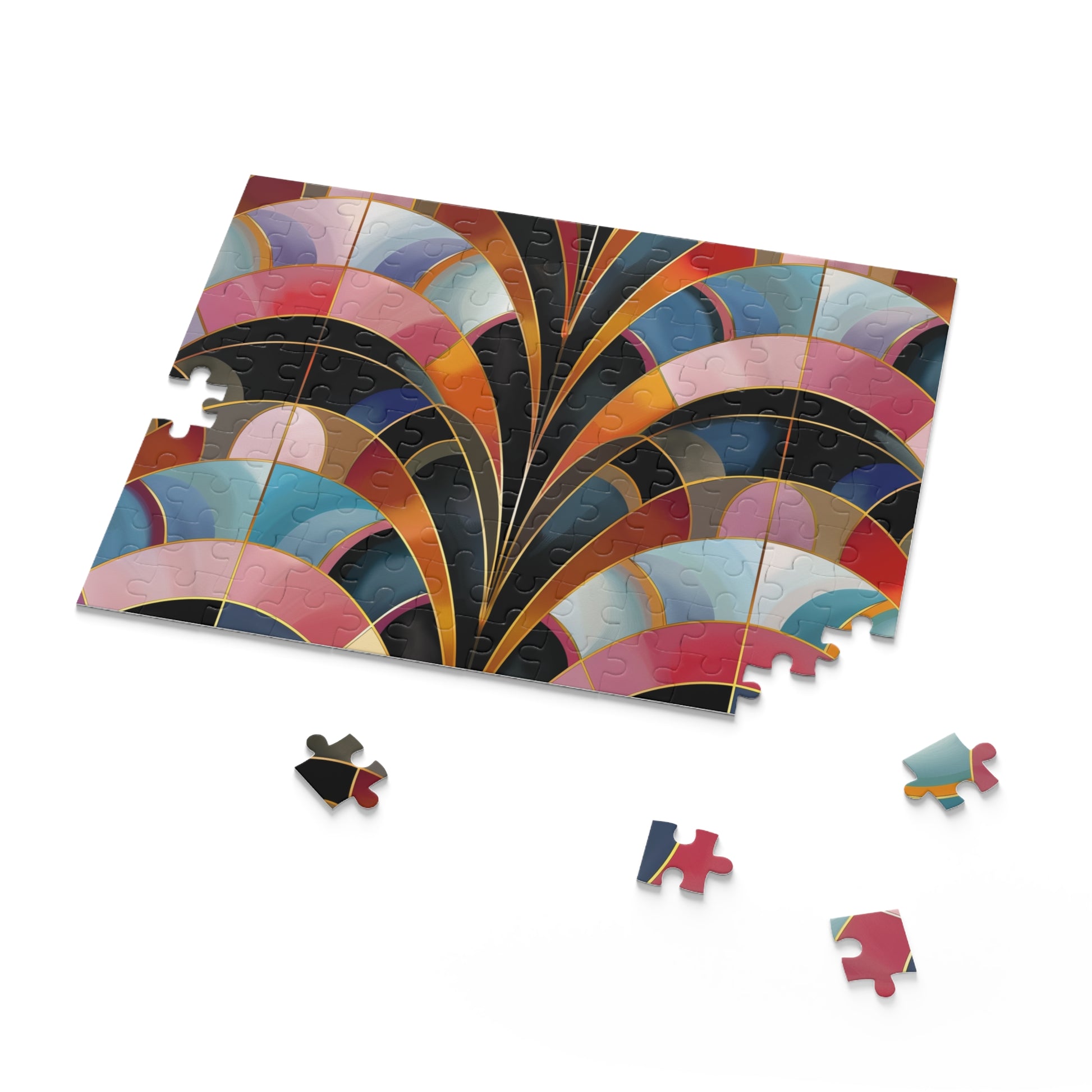 "Abstract Deco Pattern Puzzle - Mesmerizing Art Deco design for all puzzlers"