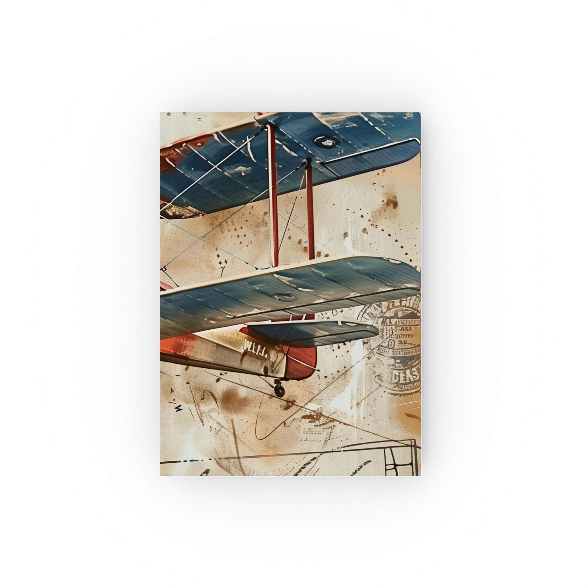 Vintage Travel Journal with Airplane Design - Perfect for Journeys and Memories