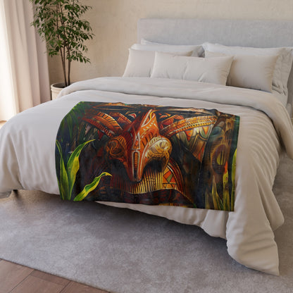 this blanket is sure to bring a touch of paradise to your life.

Get transported to the serene beauty of Shangri La Fiji with our Fijian Spirit Blanket. This luxurious blanket features a captivating design inspired by the vibrant culture of Fiji