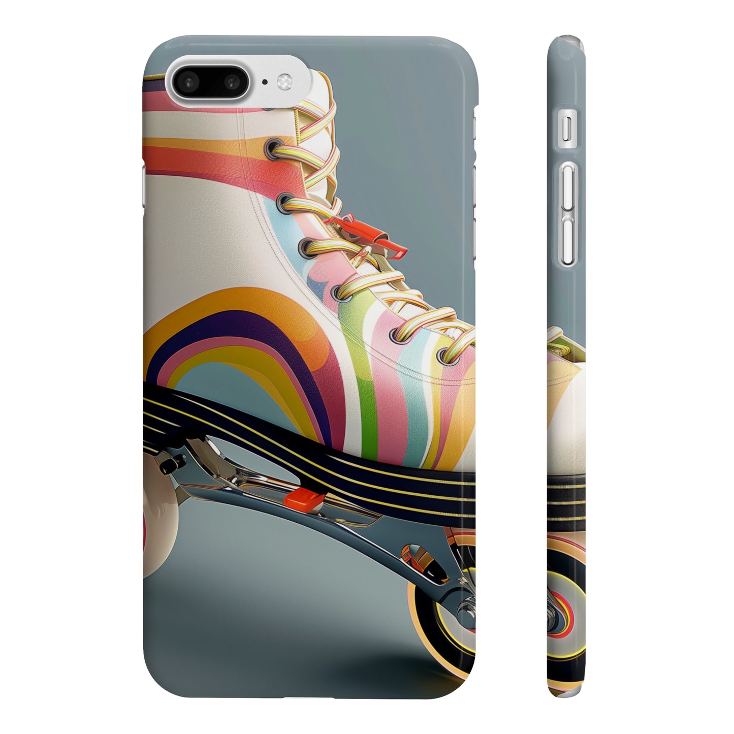 Skate Away:Retro Stripe Phone Case