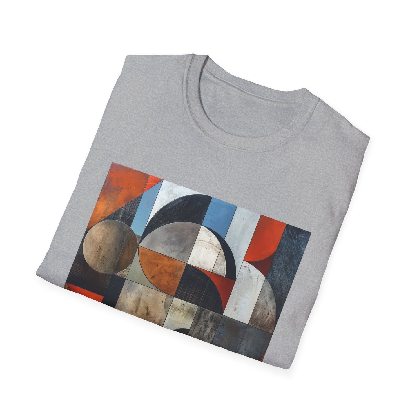 Abstract Shirt: Geometric Symphony: Interwoven Worlds T-Shirt