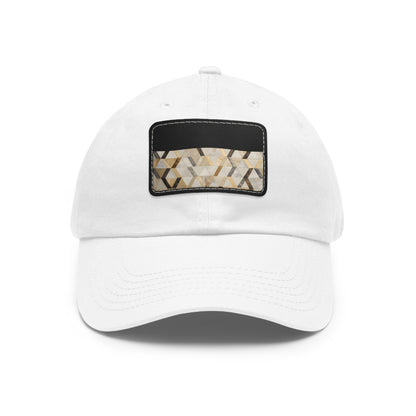 Golden Cream Kilim Chic Baseball Cap