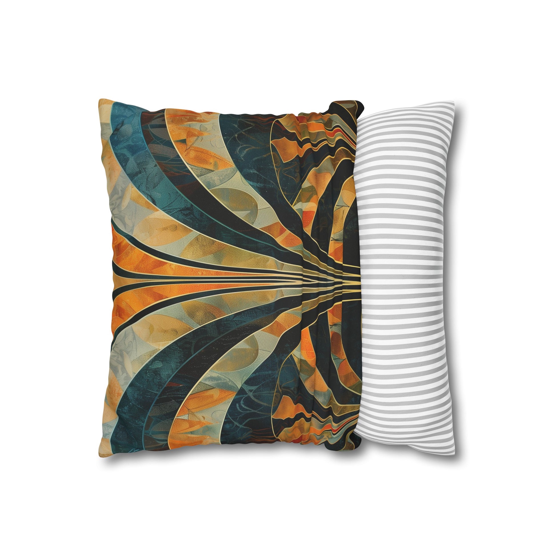 "Art Deco Geometric Glamour Pillowcase with Metallic Accents - High-Quality and Stylish Design for All Seasons, Perfect Gift - Shop Now!"