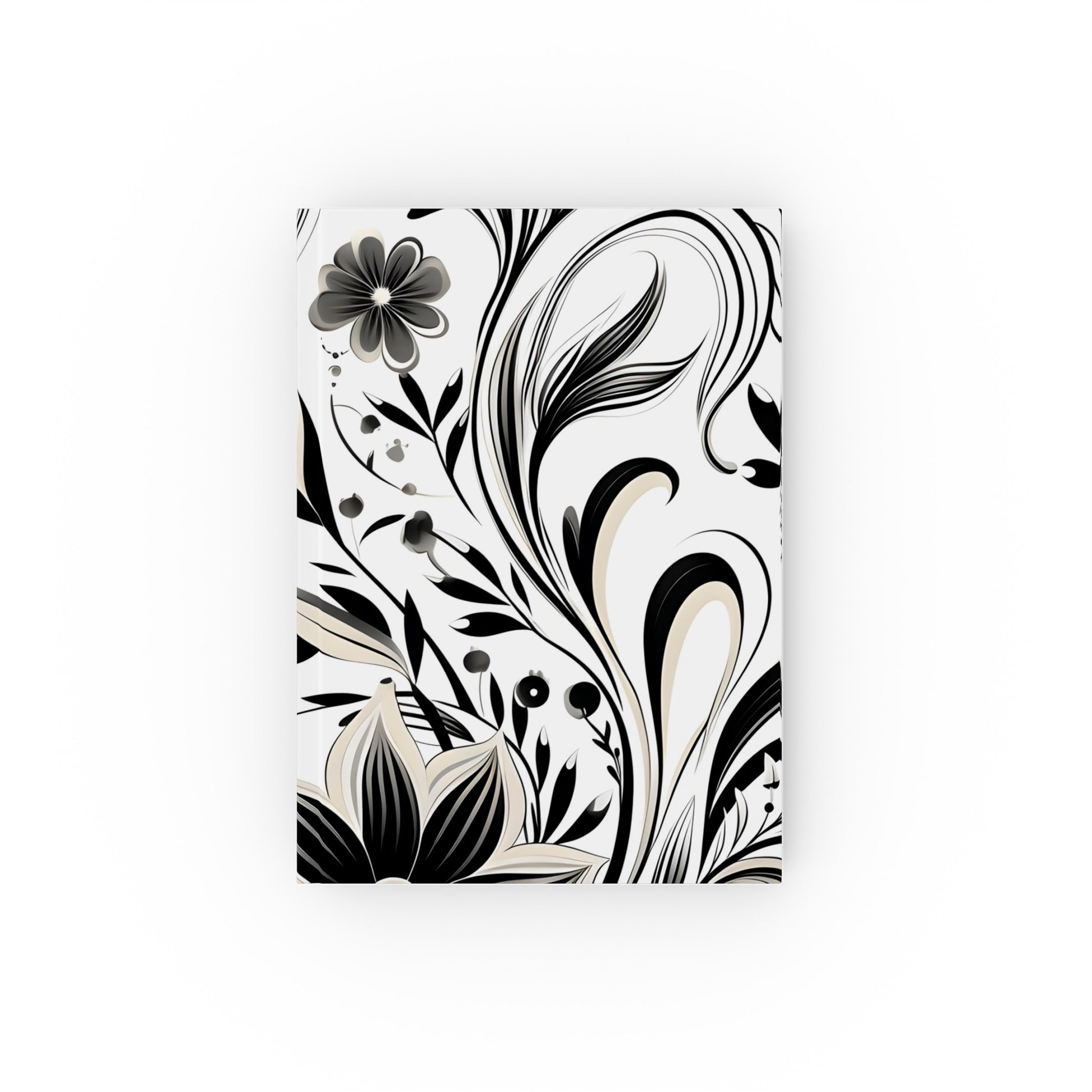 "Stylish Monochrome Designer's Sketchbook with Modern Curves - Ideal for Creatives, Artists, and Minimalist Lovers | High-Quality & Versatile | Makes a Great Gift | Shop Now!"