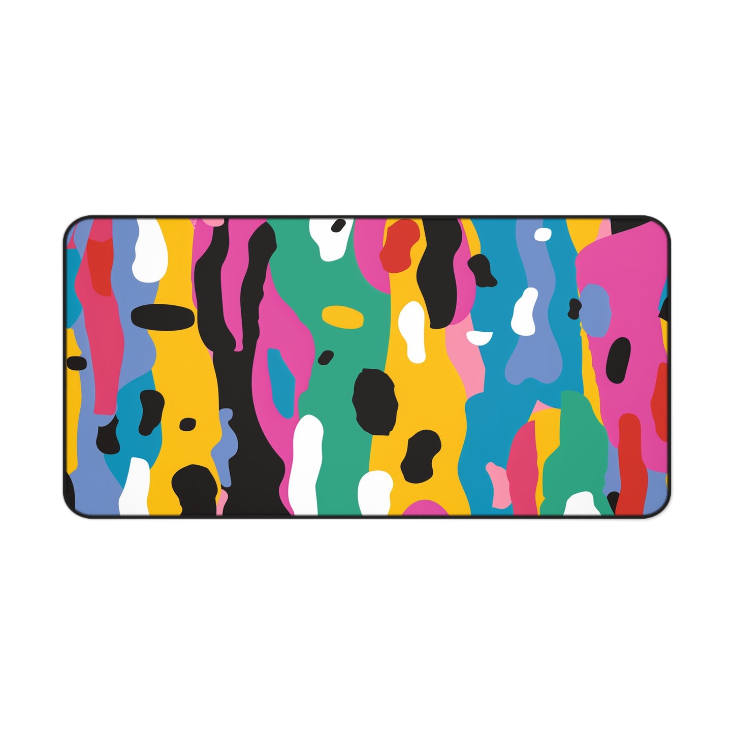 "Modern Abstract Bright Desk Mat - Stylish and Vibrant Office Decor Accessory"