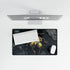 Golden Beetle Crawling on Obsidian Floor Gaming XXL Extended Desk Mat