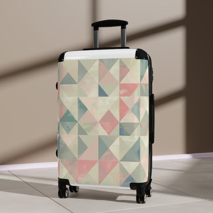 Precisely Pastel Geometrics Suitcase