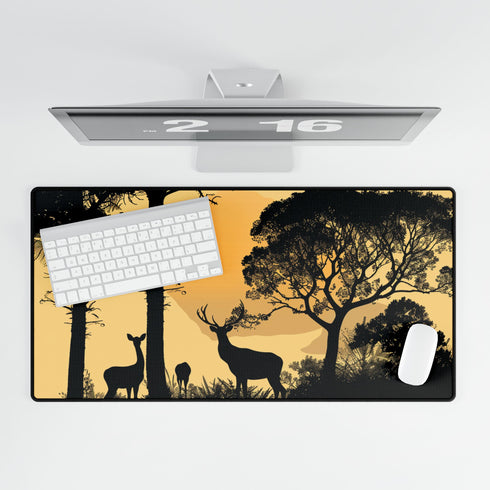 Nature Wildlife Silhouette — XL & XXL Desk Mat — Product Detail View 5