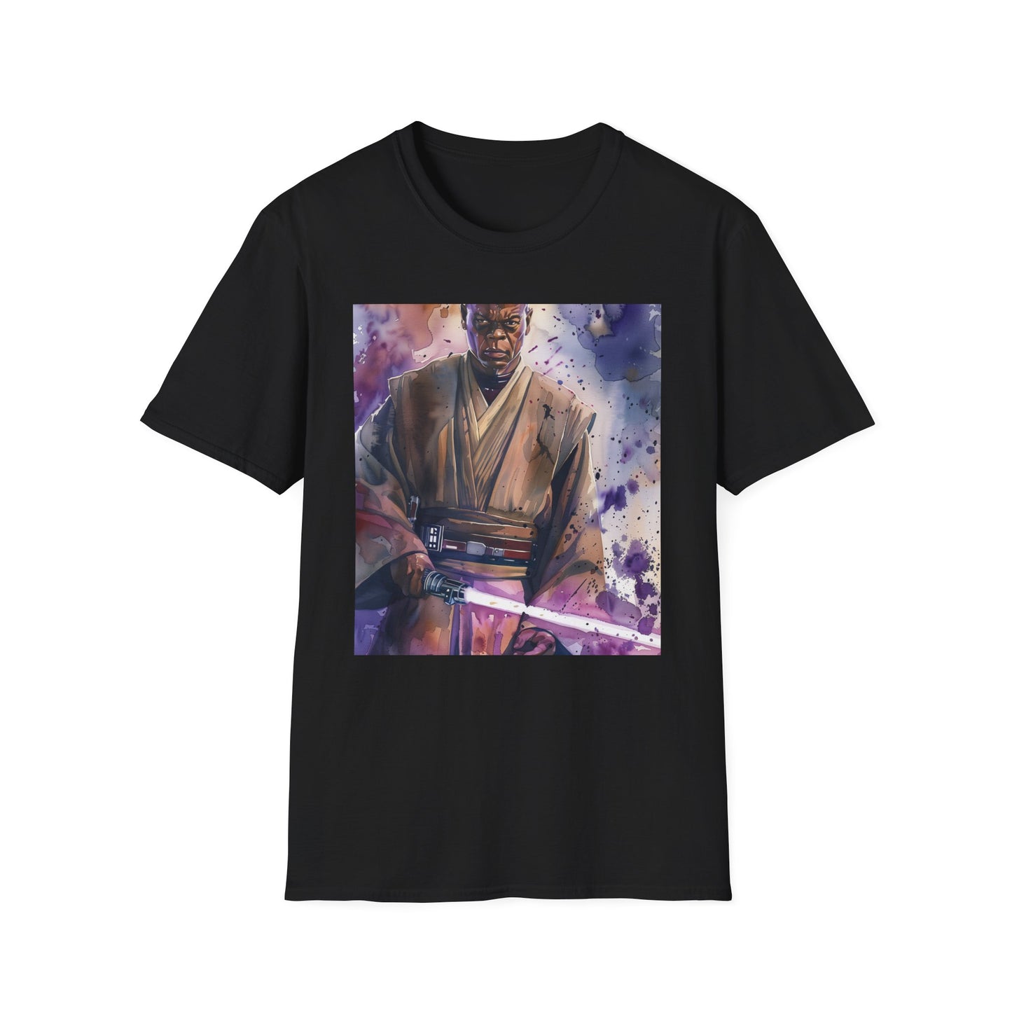 Mace Windu: Master of the Purple Blade T-Shirt | T-Shirt | DTG, Men's Clothing, Regular fit, T-Shirts, Unisex, Women's Clothing | Prints with Passion