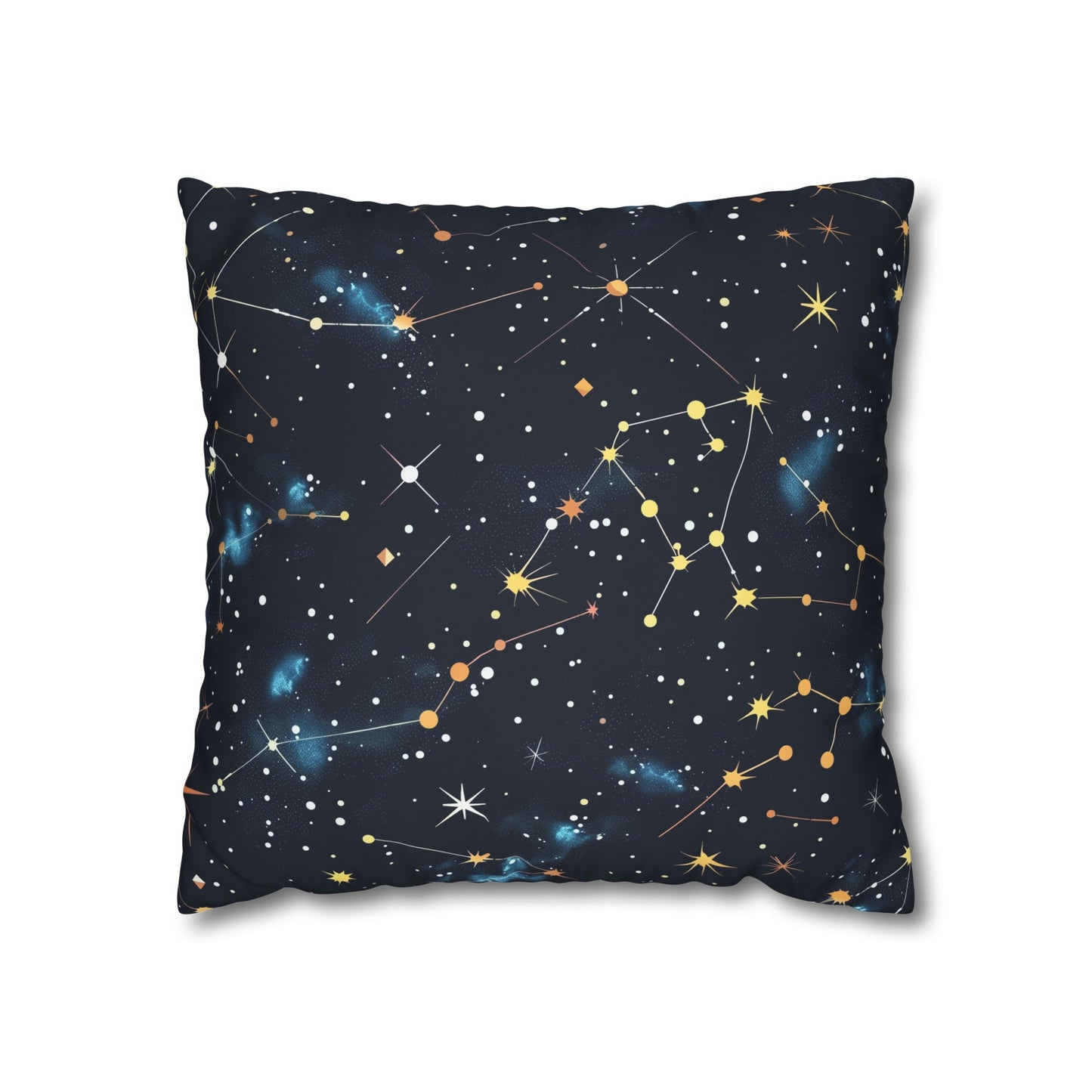 "Sleep peacefully under the Starry Night Pillow Case with celestial constellation stars pattern"