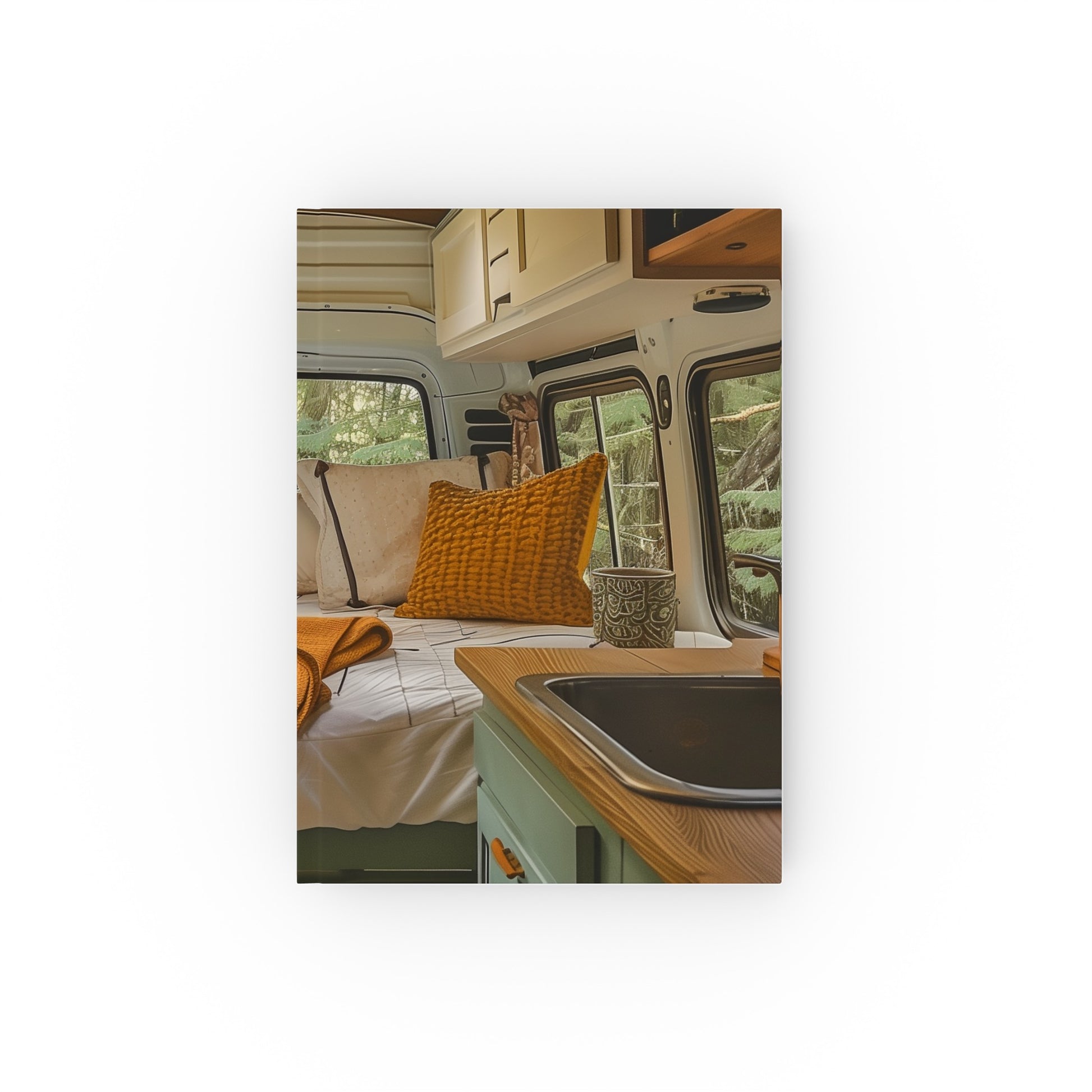 "Cozy Campsite Retro Camper Van Journal - High-Quality, Stylish, Perfect for Travel - Great Gift Idea"