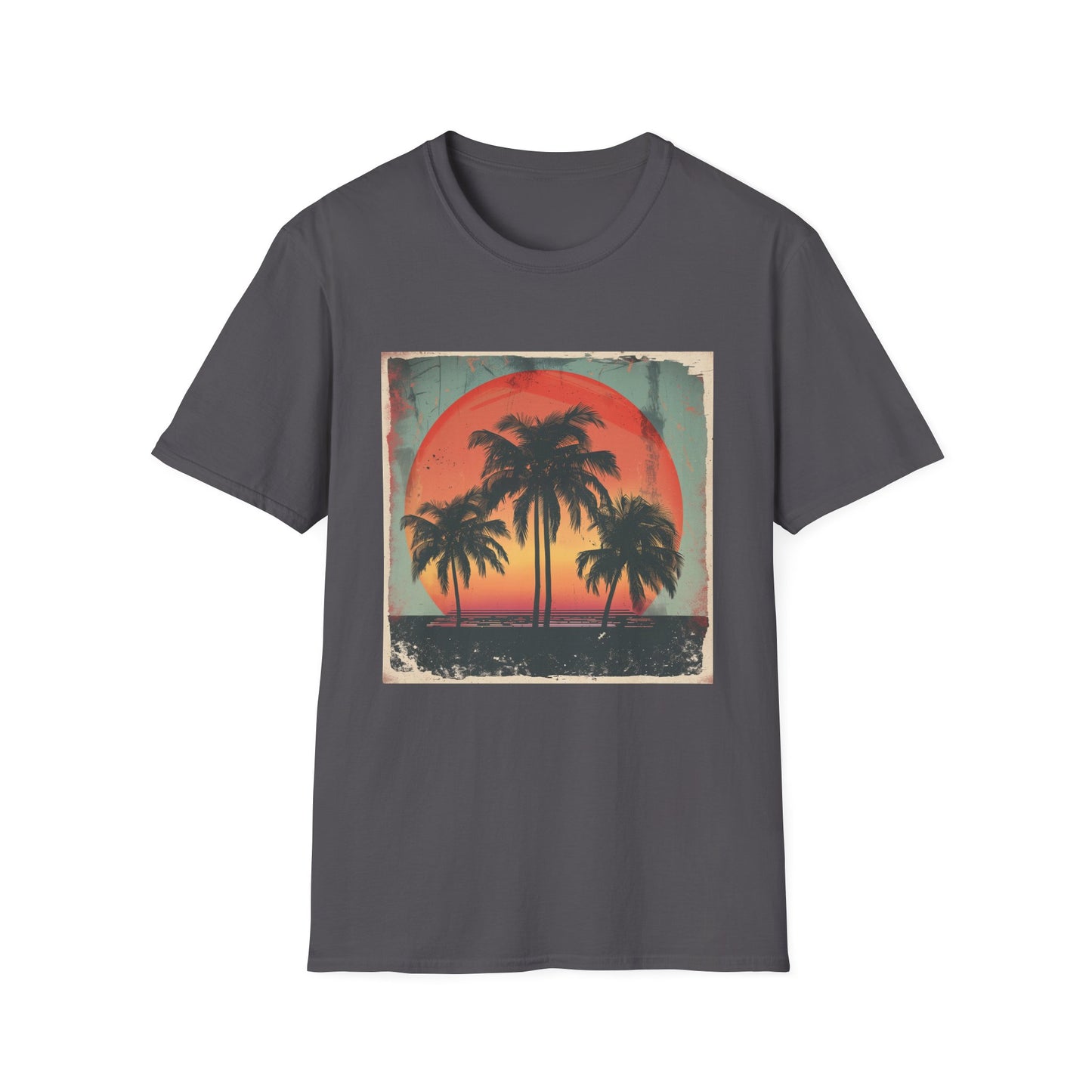 Palm Paradise: Retro Sunset Escape