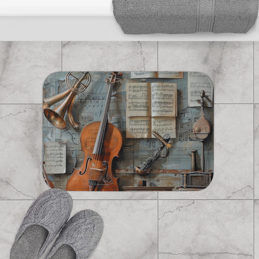 Music Lover's Bath Mat | Bath Mats | Bath, Bathroom, Home & Living, Indoor, Sublimation | Prints with Passion