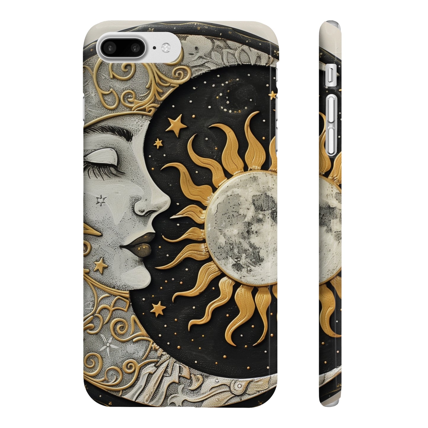 Celestial Mandala: Sun & Moon Phone Case