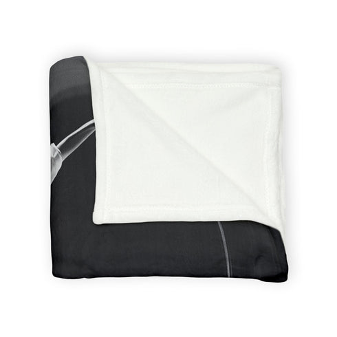 Ballet Dancer Spinning Through Gravity — Plush Fleece Throw Blanket — Product Detail View 8