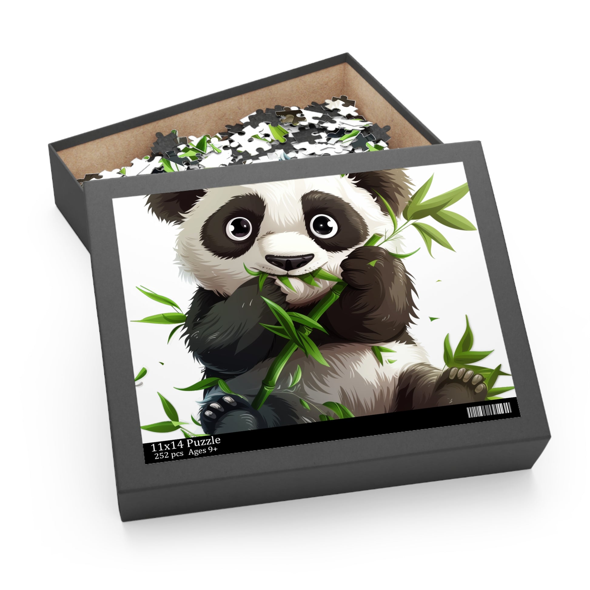 Adorable Panda Bamboo Feast Jigsaw Puzzle - Perfect for Animal Lovers and Puzzle Enthusiasts