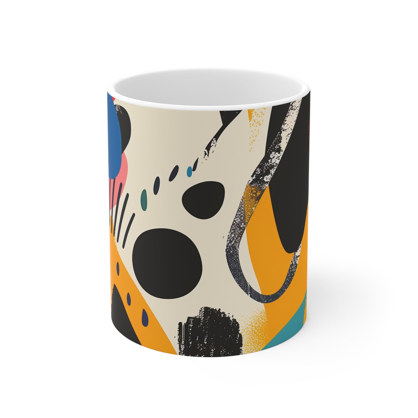 Bold Bright Abstract Coffee Mug | Mugs | 11 oz, Ceramic, Coffee Mugs, Home & Living, Kitchen, Mugs, Sublimation | Prints with Passion