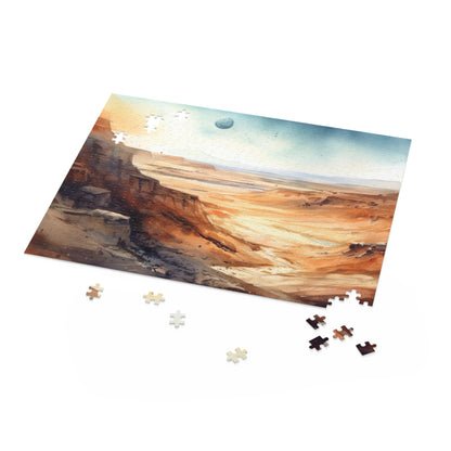 Baron Desert Jigsaw Puzzle - Explore the beauty of a barren landscape in this captivating puzzle. Perfect for nature lovers and puzzle enthusiasts.