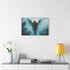Cyberpunk Angel Walking through Fog Stretched Canvas Wall Art