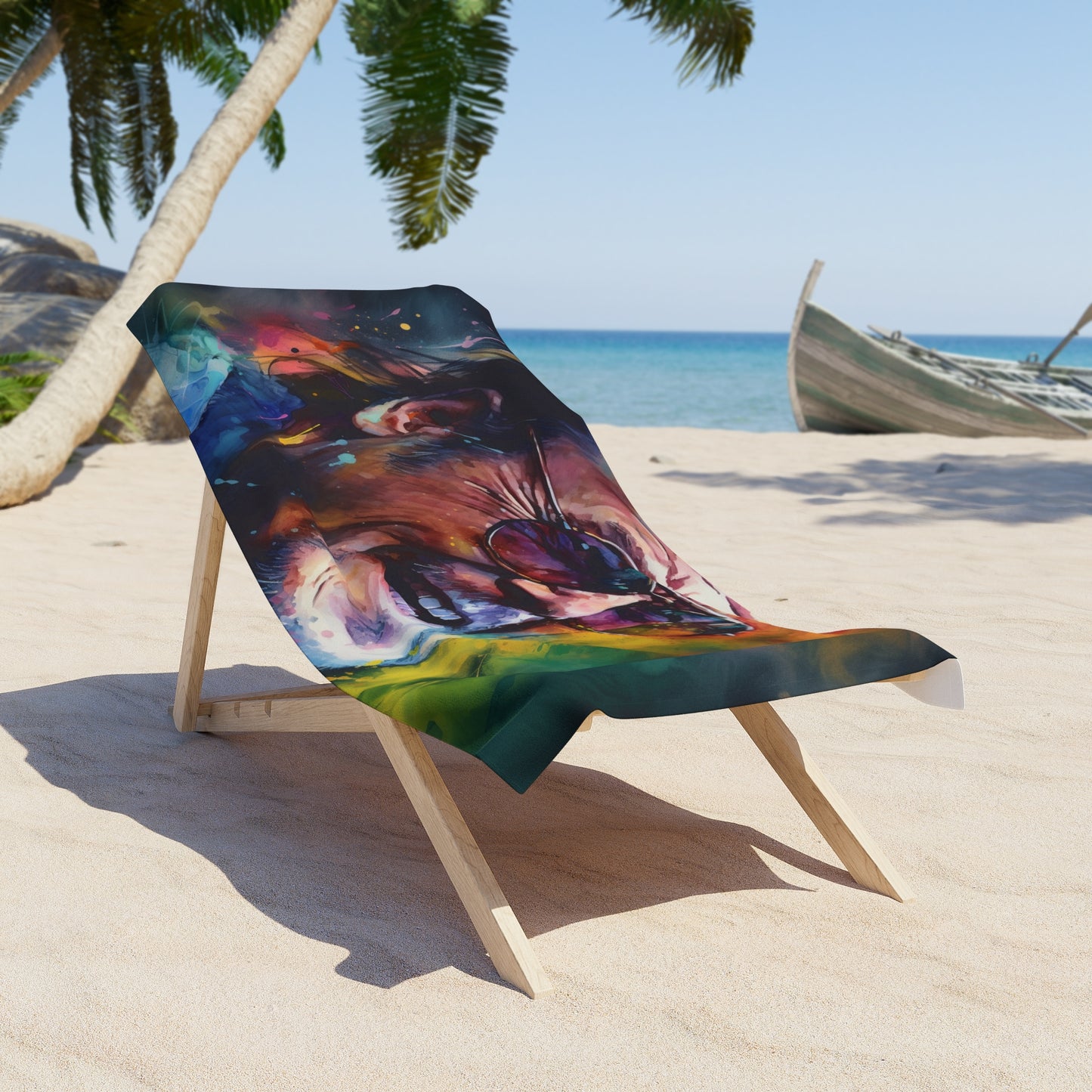 this towel is a must-have for any film buff or beach lover. Embrace your wild side in style with this unique and eye-catching beach towel.