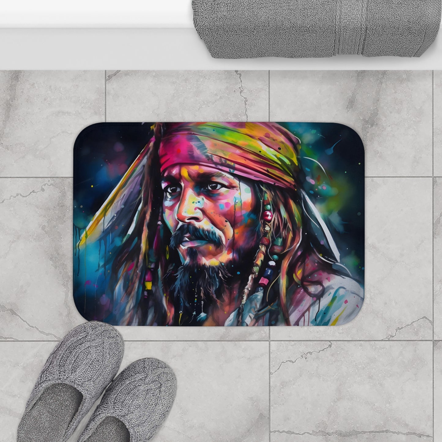 Neon Sparrow Bath Mat | Bath Mats | Bath, Bathroom, Home & Living, Indoor, Sublimation | Prints with Passion