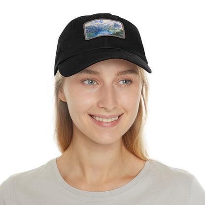 Alpine Splendor: Swiss Alps Watercolor Baseball Cap